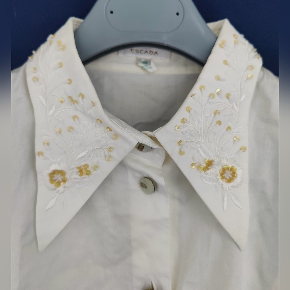Floral Escada button-down shirt